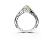 Marquise Vintage Engagement Ring Setting for a Fancy Yellow Lab-Grown Diamond | White Gold - Design NV-24644