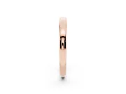 Classic Plain Comfort Band Set in Rose gold with Rounded Edges