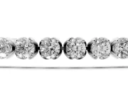 Round Lab-Grown Diamond Tennis Bracelet | Claw Prong Baskets | Sterling Silver