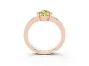 Marquise Tension Style Engagement Ring Setting for a Fancy Yellow Lab-Grown Diamond | Rose Gold