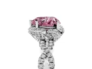 Heart-Shaped Milgrain Halo Engagement Ring Setting for a Fancy Pink Lab-Grown Diamond | Graduated Shoulders | Platinum