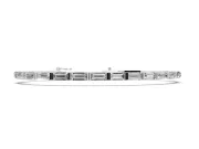 Baguette Lab-Grown Diamond Bar Set Tennis Bracelet | Double Bar Spacers | White Gold