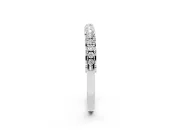 Round Diamond Classic Prong Eternity Band Set in Platinum with Continuous Row