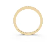 Round Diamond Continuous Pavé Eternity Band Set in Yellow gold