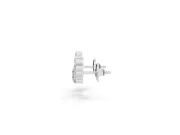 Round and Heart Lab-Grown Diamond Graduated Ear Climbers | Petite Curve | Sterling Silver