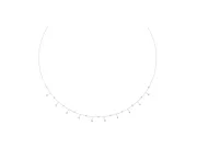 Round Lab-Grown Diamond Bezel Dangle Station Necklace | Cable Chain | White Gold