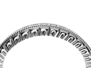 Round Lab-Grown Diamond Milgrain Channel Set Wedding Band | Fluted Gallery | Sterling Silver