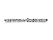 Round Lab-Grown Diamond Spiral Tennis Bracelet | Curved S-Links | White Gold