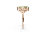 Marquise Bypass Solitaire Engagement Ring Setting for a Fancy Yellow Lab-Grown Diamond | Rose Gold
