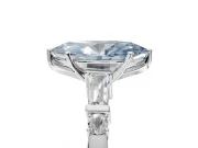 Marquise Tapered Baguette Engagement Ring Setting for a Fancy Blue Lab-Grown Diamond | White Gold