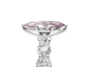 Marquise Engagement Ring Setting for a Fancy Pink Lab-Grown Diamond | Sterling Silver - Design NV-24455