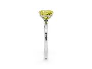 Radiant Cut Engagement Ring Setting for a Fancy Yellow Lab-Grown Diamond | White Gold - Design NV-24609