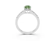 Marquise Engagement Ring Setting for a Fancy Green Lab-Grown Diamond | White Gold - Design NV-24649