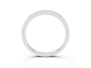 Round Diamond Continuous Pavé Eternity Band Set in Platinum