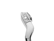 Round Lab-Grown Diamond Milgrain Deep Curve Wedding Band | Sculpted Shoulders | White Gold