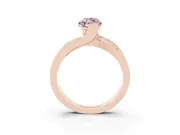 Marquise Graduated Bypass Engagement Ring Setting for a Fancy Pink Lab-Grown Diamond | Rose Gold