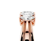 Five-Stone Marquise Diamond Split Shank Ring Set in Rose gold with Shared Prong Setting
