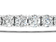 Round Brilliant Diamond Tennis Bracelet Set in White gold with Prong Setting