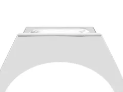 Baguette Diamond Geometric Solitaire Ring Set in Platinum with Open Sides