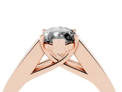 Fancy Black Marquise Cut Diamond Solitaire Ring Set in Rose gold with Channel-Set Accent Stones and Prong Setting