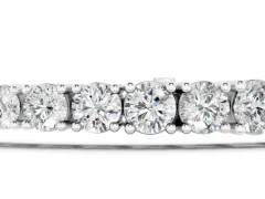 Round Diamond Four-Prong Tennis Bracelet Set in Silver