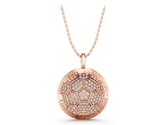 Lab-Grown Diamond Soccer Pendant Set in Rose gold with Limited Edition Design