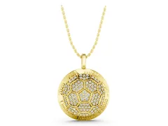 Lab-Grown Diamond Soccer Pendant Set in Yellow gold with Limited Edition Design