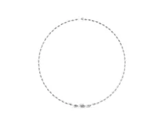 Marquise Diamond Riviera Necklace Set in White gold with Flowing Stone Pattern