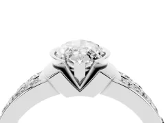 Marquise Cut Diamond Wide Channel Set Band Ring Set in Platinum with Bezel Setting