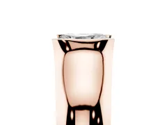 Radiant Cut Diamond Bezel Solitaire Ring Set in Rose gold with Wide Band