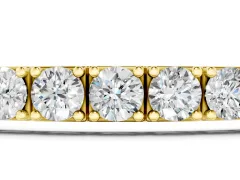 Round Diamond Tennis Bracelet Set in Yellow gold with Prong Setting