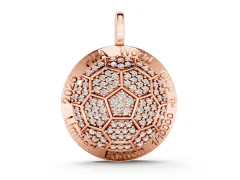Lab-Grown Diamond Soccer Pendant Set in Rose gold with Limited Edition Design
