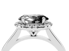 Fancy Black Oval Cut Diamond Halo Engagement Ring Set in Platinum with Pavé Band and Rising Shoulders