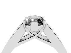 Fancy Black Marquise Cut Diamond Solitaire Ring Set in Platinum with Channel-Set Accent Stones and Prong Setting