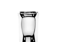 Fancy Black Radiant Cut Diamond Bezel Solitaire Ring Set in Silver with Wide Band