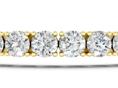 Round Brilliant Diamond Tennis Bracelet Set in Yellow gold with Prong Setting