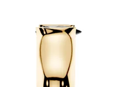 Fancy Black Pear Cut Diamond Bezel Solitaire Ring Set in Yellow gold with Wide Band