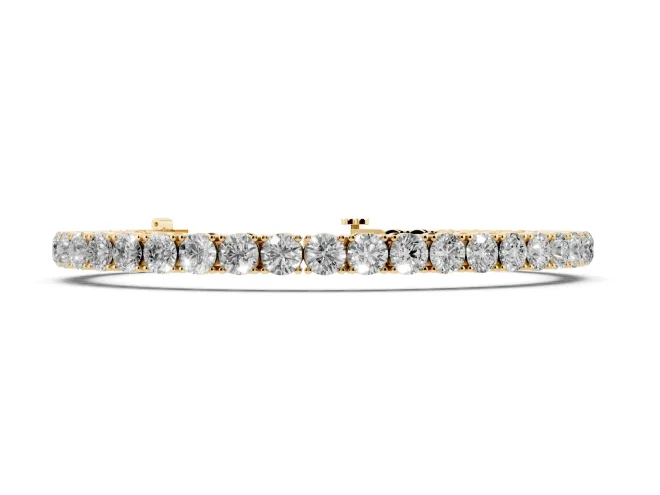 Yellow Gold Lab-Grown Diamond Bracelets