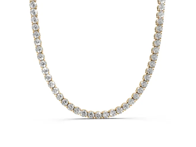 Yellow Gold Lab-Grown Diamond Necklaces