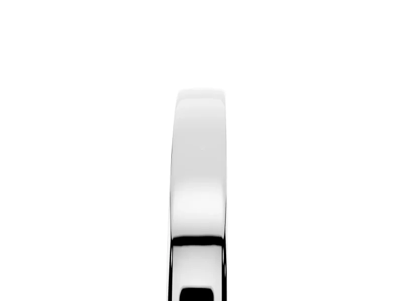 Round Diamond Pavé Channel Band Set in White gold with Smooth Profile