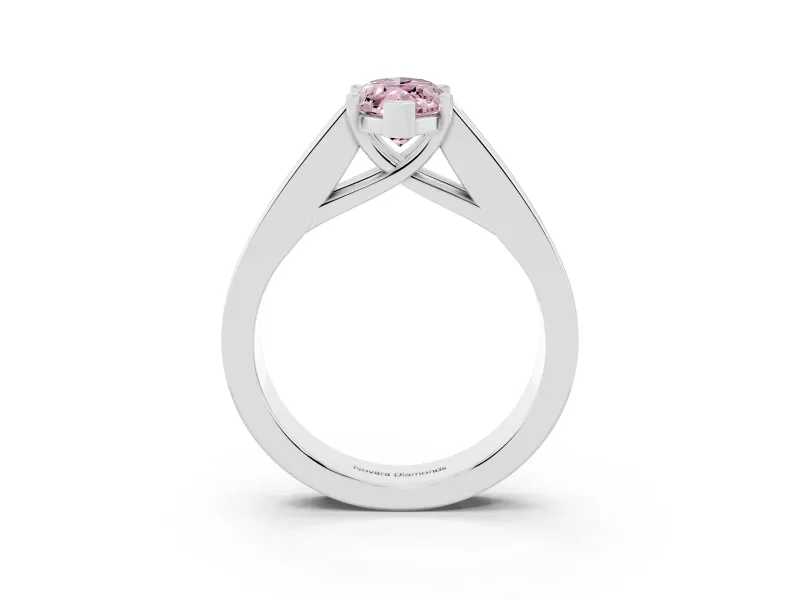 Marquise Channel-Set Engagement Ring Setting for a Fancy Pink Lab-Grown Diamond | Platinum