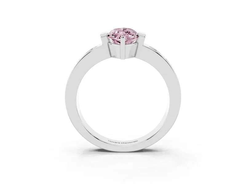 Marquise Tension Style Engagement Ring Setting for a Fancy Pink Lab-Grown Diamond | Platinum