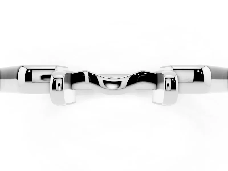 Knot Twist Plain Band Set in Platinum with Center Knot
