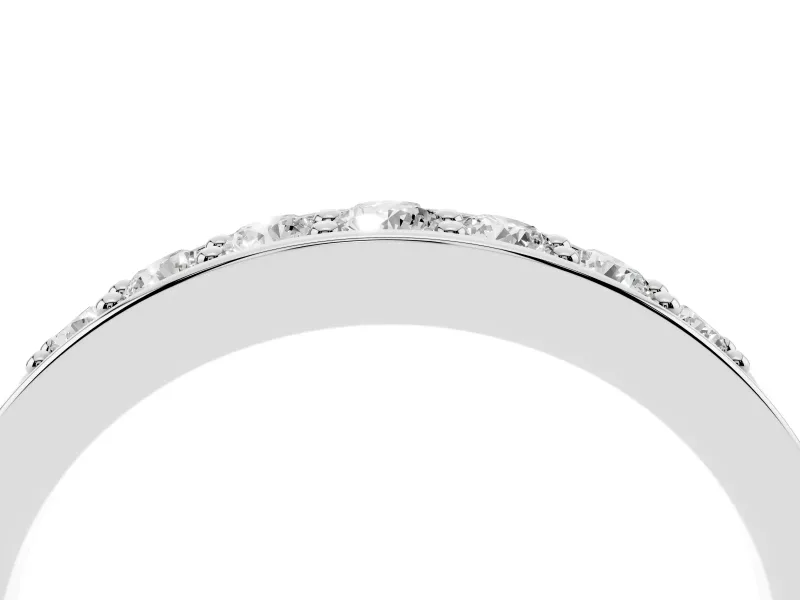 Round Lab-Grown Diamond Graduated Men's Wedding Band | Recessed Bead-Set Row | Platinum