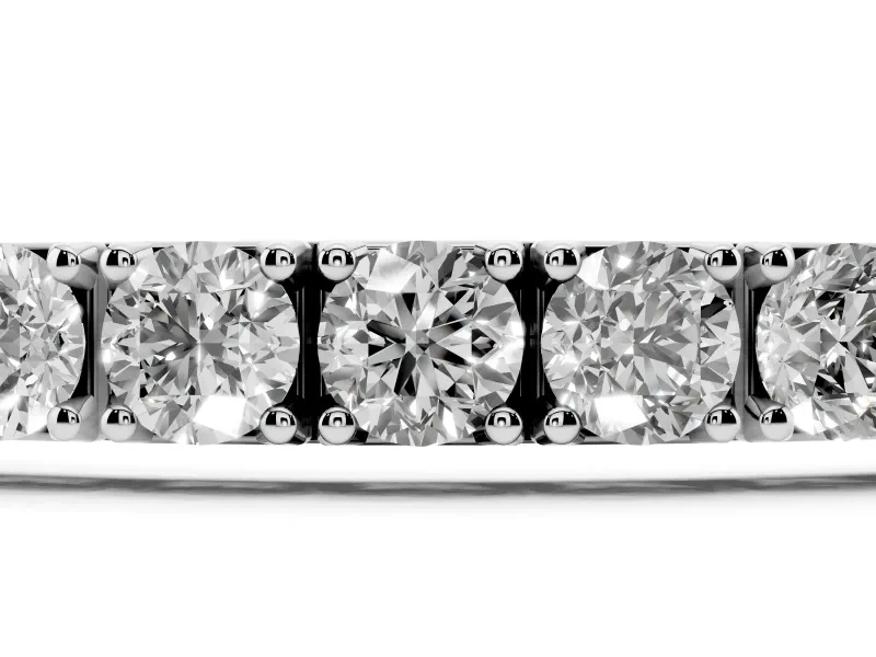 Round Lab-Grown Diamond Large-Stone Tennis Bracelet | Square-Sided Settings | Sterling Silver