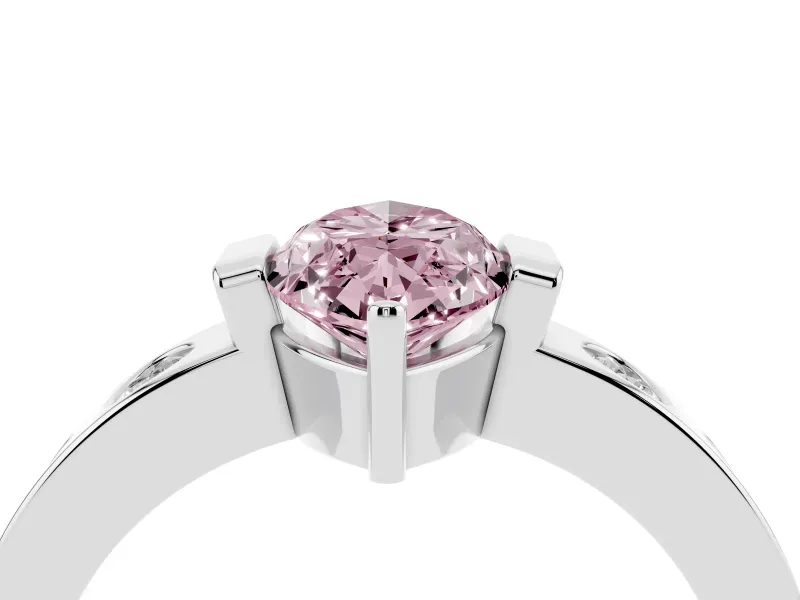Marquise Tension Style Engagement Ring Setting for a Fancy Pink Lab-Grown Diamond | Platinum