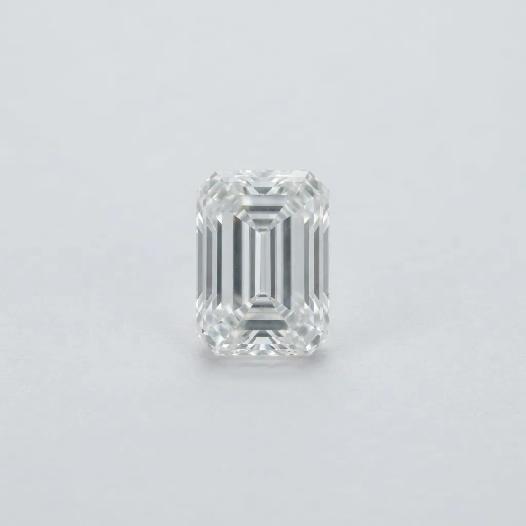 Emerald cut diamond