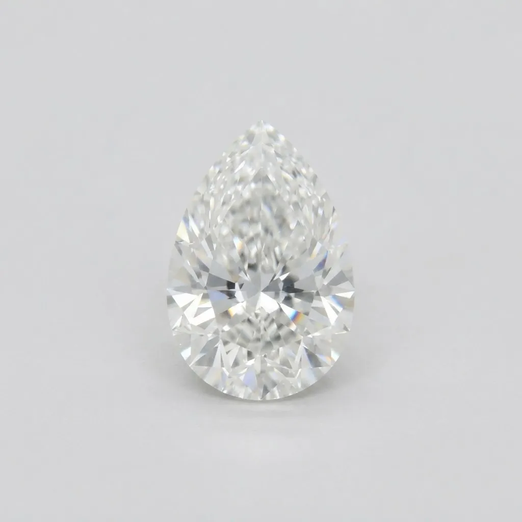 Pear cut diamond