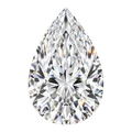 Pear cut diamond