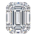 Emerald cut diamond